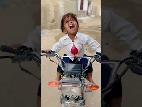 Anaya Ne Dekho Kaise Chalai Bullet Bike #shorts #funny #cutebaby #viralvideo #funny #trending