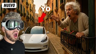 MANEJE UN TESLA EN PILOTO AITOMATICO CON LOS APPLE VISION PRO