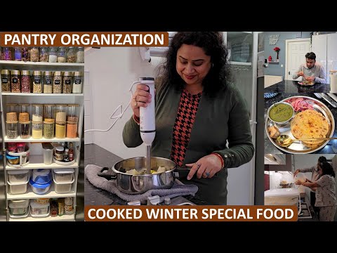 Husband's Fav Winter Delicacy- Saag & Makki Ki Roti | Productive Afternoon to Evening Winter Routine