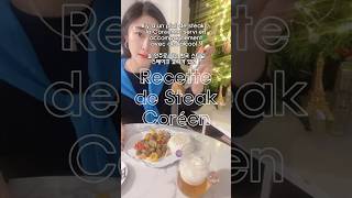 Recette de steak à la Coréenne 🇰🇷#recette #corée #kpop #kfood #steak #coréen #coréedusud #seoul