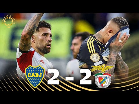 BOCA JUNIORS vs BENFICA (2-2) | RESUMEN y GOLES DEL PARTIDO | Mundial de Clubes 2025