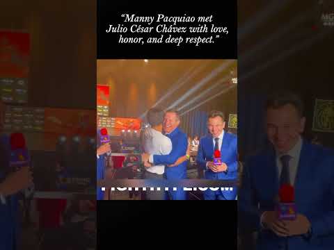 “Manny Pacquiao met Julio César Chávez with love, honor, and deep respect.”