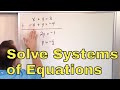 Solving Systems of Equations by Addition
