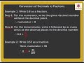 Converting Decimals to Fractions