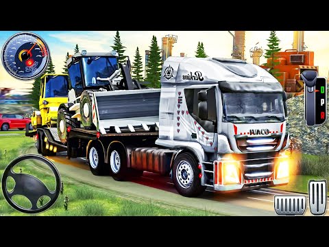 US Trailer Truck Driving Transport - Cargo Delivery Transporter Truck Simulator - Android GamePlay