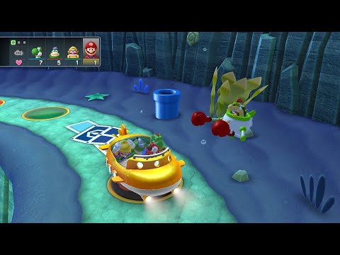 Mario Party 10 Bowser Party #1009 Yoshi, Spike, Wario, Mario Whimsical Waters Master Difficulty