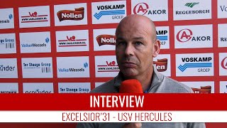 Screenshot van video Michel Steggink: "Ik heb weer een team gezien" | Excelsior'31 - Hercules