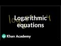 Solving Logarithmic Equations in Algebra II