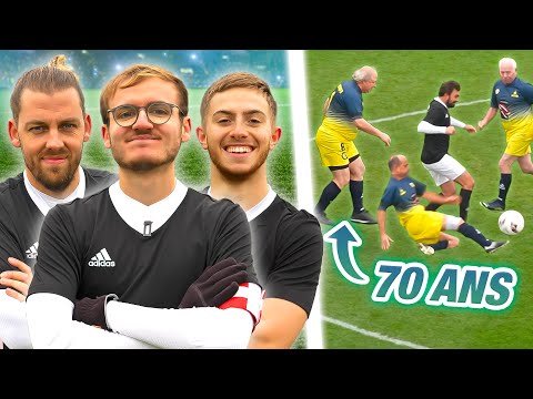 On affronte une équipe de retraités au foot (ils ont + de 65 ans)