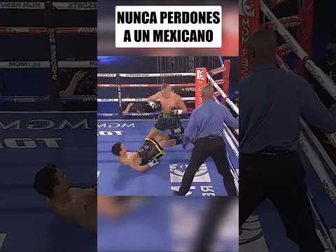 Nunca Dejes Levantarse a un Mexicano de la Lona 🔥🇲🇽 #fight #boxeomexico #mexicanos #boxeo #mma