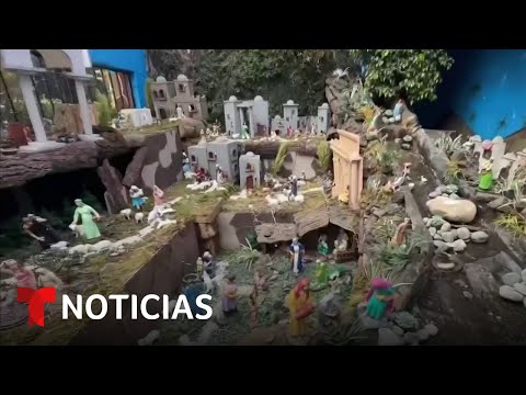 Esta familia cada año instala un enorme Nacimiento y atrae a miles | Noticias Telemundo