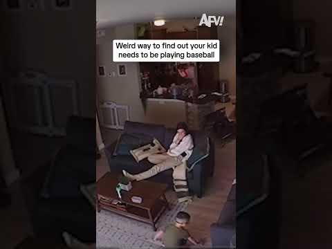 Weird way to find out your kid needs to be playing baseball