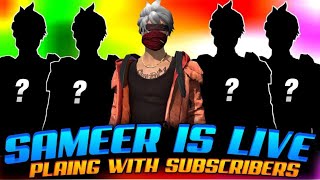 PLAYING WITH SUBSCRIBERS 😍 FREE FIRE LIVE #freefire #grandmaster #live