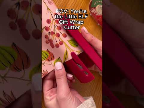 POV: You’re Little ELF 😇 #giftwrapping #wrapping a#giftideas #sharktank #diy #invention #gadget