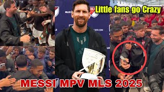 🥺🤯 Crazy reactions fan after Messi wins 2025 MLS Player of the Year MVP #intermiami