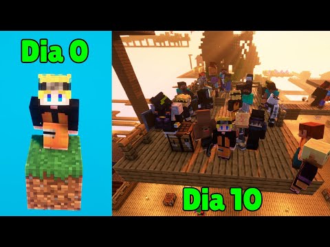 Sobrevivi 10 dias en Un bloque Con Suscriptores