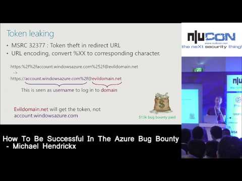 NullCon 2017:- How To Be Successful In Azure Bug Bounty by Michael Hendrickx