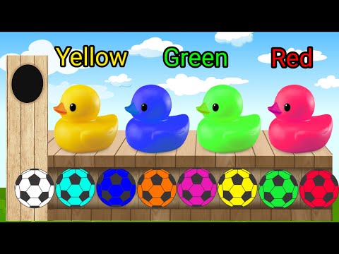 تعليم الالوان للاطفال أغنية باللغة الإنجليزية مع الحمار و الكرات الملونة color song