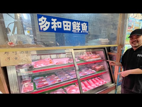【寿司】この鮮魚店がすごい！週に二日だけやってる寿司の日があるらしいからもちろん行きました！【沖縄観光/那覇】