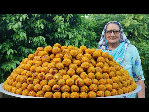 RAJASTHANI LADDU | Boondi Ladoo Recipe | Besan Ke Laddu | Indian Sweets | Veg Village Food