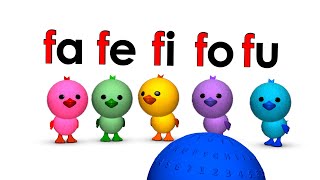 La Consonante F - Sílabas Fa Fe Fi Fo Fu - PUZZLE Letra F - Palabras Con La Letra F | La Pelota Loca