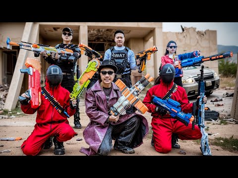 LTT Nerf Mod : Masked Bandits vs. S.W.A.T Nerf Guns Heroes in action-packed combat!