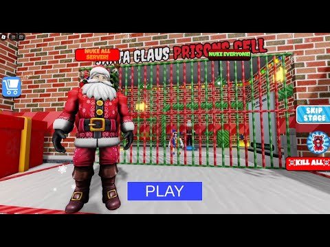 🎅🏻SANTA CLAUS BARRY'S PRISON RUN! (OBBY) #roblox #scaryobby