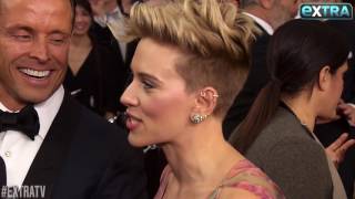 Scarlett Johansson Talks New Hair, Future Projects & Worst Audition on Oscars Red Carpet