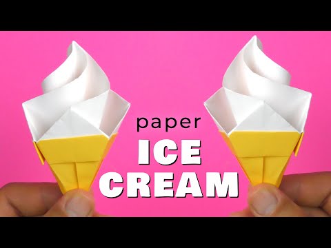 Create a Paper Ice Cream Origami Toy in Minutes!