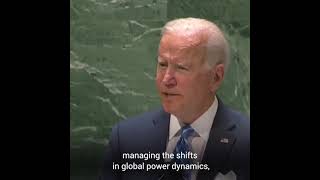 Joe Biden Speech-The United States intends to work with partners and allies to help ,lead the world