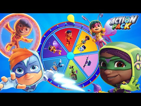 Action Pack Mystery Wheel of Action🚀 |  NEW! | Action Pack | Adventure Cartoon for Kids