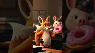 Sneaky Fox STEALS Donut From Police Station and ESCAPES!
