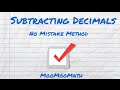 Subtracting Decimals Concepts and Techniques