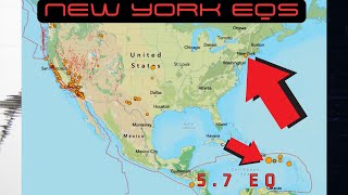 Another Earthquake near New York today. Deep 5.7 EQ near Puerto Rico. Swarm in S. California. Tues.