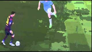 Leo Messi nutmegs Milner…… Pep Guardiola’s laps it up