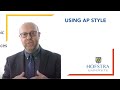 AP Style Writing Guidelines