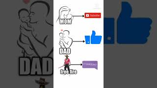 mom subscribe  dad like free fire comment #shorts