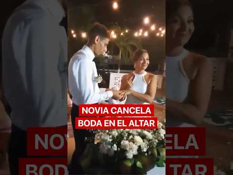 Novia se arrepiente de casarse en plena BODA 😱