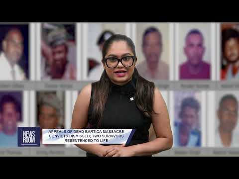 YouTube video thumbnail: Appeals Of Dead Bartica Massacre Convicts Dismissed; Two Survivors Resentenced To Life