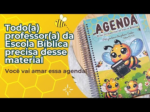 Agenda para o(a) professor(a) da Escola Bíblica 2025 | Prof Gabi 🍯🐝