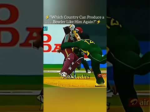 ⚡Which Country Can Produce a Bowler Like Him🤔#foryou#vairalshorts#growmyaccount#shoaibakhtar#cricket