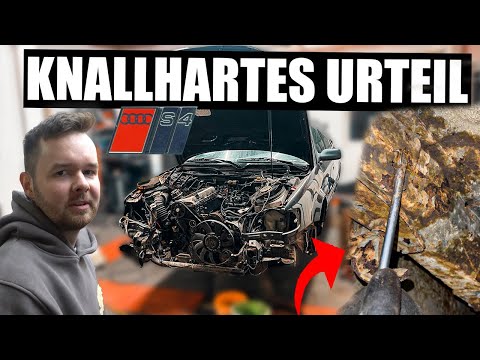 SCHOCK auf der HEBEBÜHNE! AUDI S4 nach 10 JAHREN Scheune (nicht mehr zu retten?)