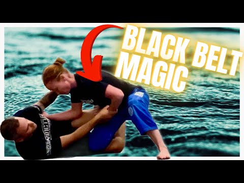 BJJ Black Belt Moves | Nate Morrison Sweep Study Roll #123