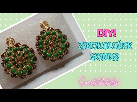 DIY! Zarcillos Súper Grandes | SARITODETALLE | Sumando Cuchituras 🥰