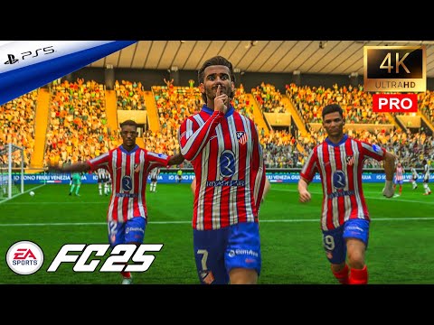 FC 25 - REALISTIC ULTRA Graphics - 4K HDR (60FPS) PS5 - Atletico Madrid vs Udinese - Gameplay FIFA25