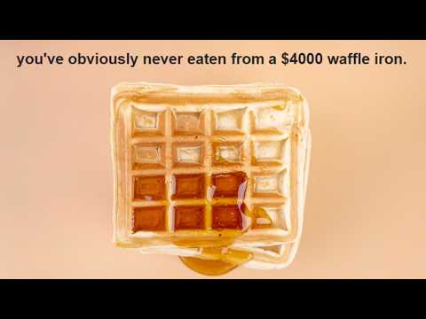 A $4000 waffle iron