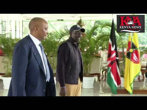 President William Ruto meets President Patrice Matsepe of Confederation of African Football