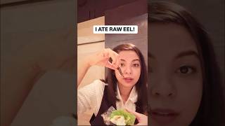 EATING RAW EEL IN JAPAN! 🙈 | #shorts
