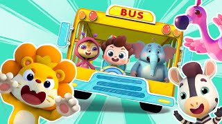 Wheels on the Safari Bus | Animals Version | Bus Song | Nursery Rhymes & Kids Songs | BabyBus