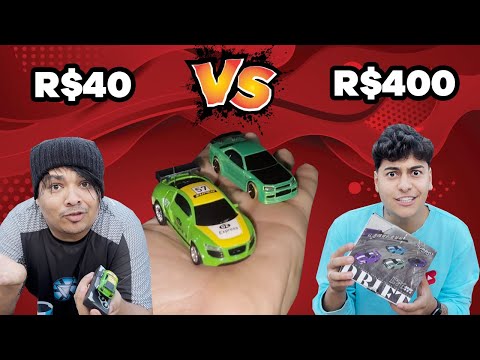 Carrinho de R$40 VS de R$400 - Desafio